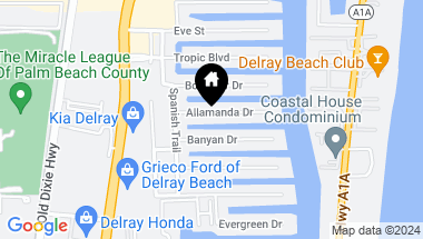 Map of 932 Allamanda Drive, Delray Beach FL, 33483