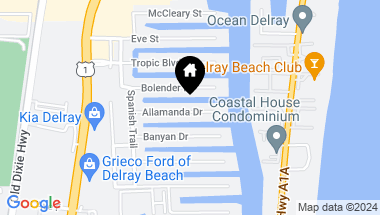 Map of 951 Allamanda Drive, Delray Beach FL, 33483