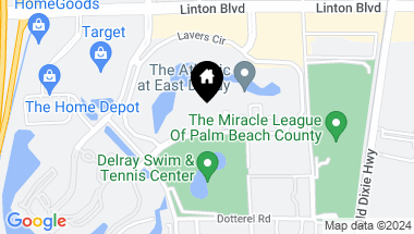 Map of 825 Egret Circle 101, Delray Beach FL, 33444