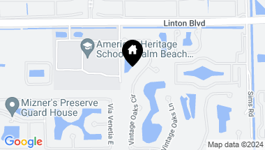 Map of 5872 Vintage Oaks Circle, Delray Beach FL, 33484
