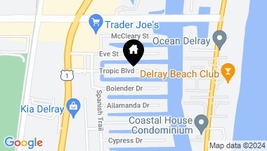 Map of 942 Tropic Boulevard, Delray Beach FL, 33483