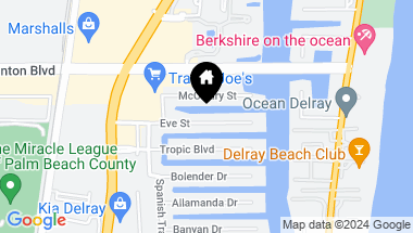 Map of 935 Eve Street, Delray Beach FL, 33483