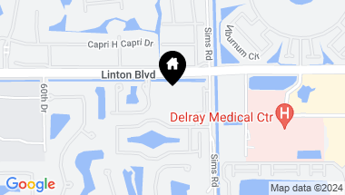 Map of 5624 Linton Boulevard C201, Delray Beach FL, 33484