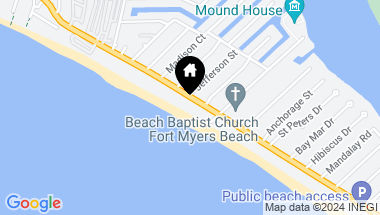 Map of 3522/3524 Estero BLVD, FORT MYERS BEACH FL, 33931