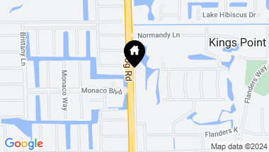 Map of 17 Normandy A # 17, Delray Beach FL, 33484