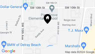 Map of 530 Lucky Lane, Delray Beach FL, 33444