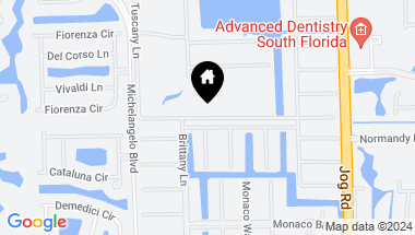 Map of 18 Brittany A, Delray Beach FL, 33446