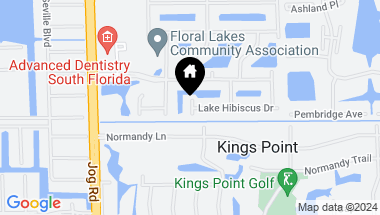 Map of 4 Normandy A, Delray Beach FL, 33484