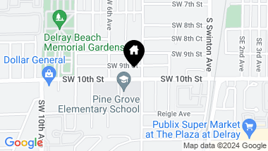 Map of 413 SW 10th Street, Delray Beach FL, 33444