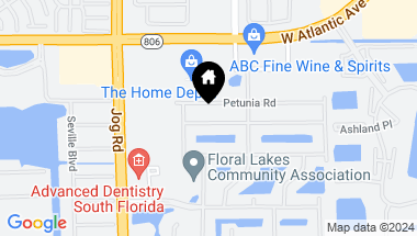 Map of 6229 Heliconia Rd, Delray Beach FL, 33484