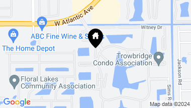 Map of 15054 Ashland Way 104, Delray Beach FL, 33484