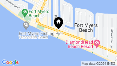 Map of 1270 Estero BLVD, FORT MYERS BEACH FL, 33931