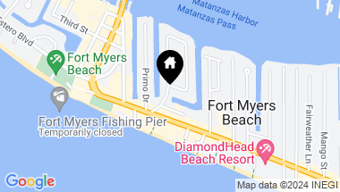 Map of 130 Palermo CIR, FORT MYERS BEACH FL, 33931