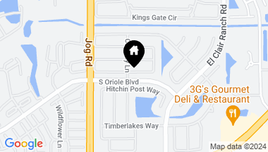 Map of 6388 Country Wood Way, Delray Beach FL, 33484