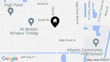 Map of 405 High Point Boulevard N D, Delray Beach FL, 33445