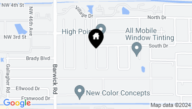 Map of 1252 Club Drive W C, Delray Beach FL, 33445