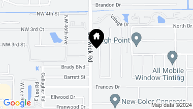 Map of 1412 High Point Way C, Delray Beach FL, 33445