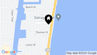 Map of 218 N Ocean Boulevard, Delray Beach FL, 33483