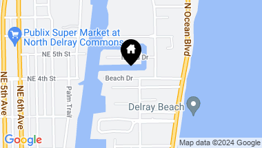 Map of 1117 Beach Drive, Delray Beach FL, 33483