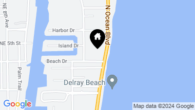 Map of 410 N Ocean Boulevard, Delray Beach FL, 33483