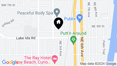 Map of 218 NE 5th Street, Delray Beach FL, 33444
