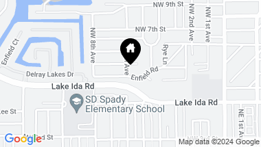 Map of 523 Enfield Road, Delray Beach FL, 33444