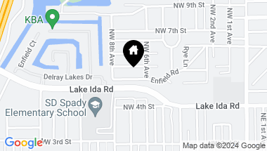 Map of 621 Enfield Road, Delray Beach FL, 33444