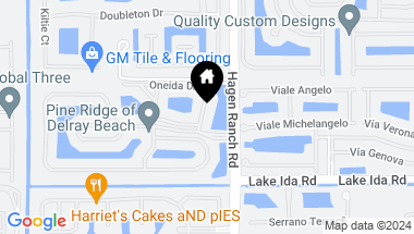 Map of 13851 Oneida Drive B2, Delray Beach FL, 33446