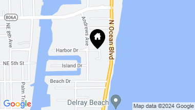 Map of 518 Harbor Court, Delray Beach FL, 33483