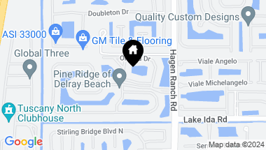 Map of 13830 Oneida Drive A1, Delray Beach FL, 33446