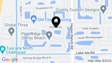 Map of 13770 Oneida Drive D-2, Delray Beach FL, 33446