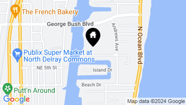 Map of 1105 Harbor Drive, Delray Beach FL, 33483