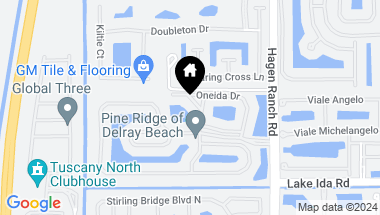 Map of 13771 Oneida Dr G1, Delray Beach FL, 33446