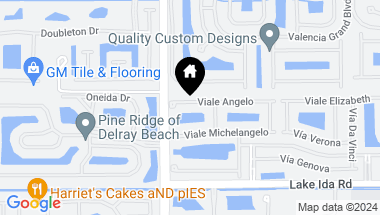 Map of 7446 Viale Angelo, Delray Beach FL, 33446