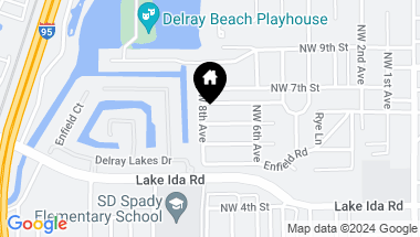 Map of 717 Eldorado Lane, Delray Beach FL, 33444
