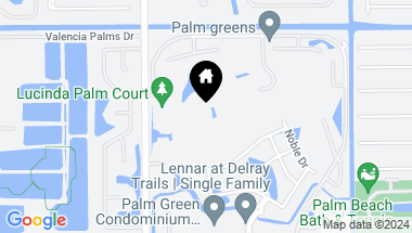 Map of 13213 Lucinda Palm Court F, Delray Beach FL, 33484
