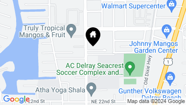 Map of 214 Seacrest Lane, Delray Beach FL, 33444