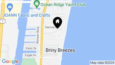 Map of 5109 N Ocean Boulevard H, Ocean Ridge FL, 33435