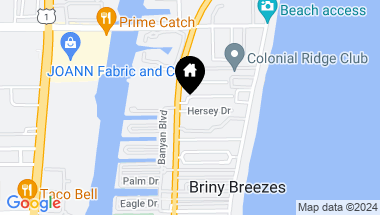 Map of 11 Hersey Drive, Ocean Ridge FL, 33435