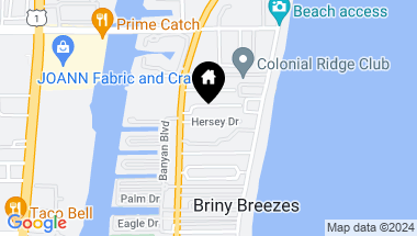 Map of 17 Hersey Drive, Ocean Ridge FL, 33435