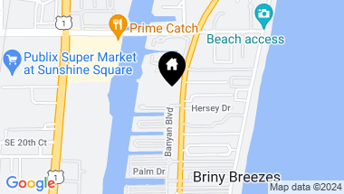 Map of 5510 N Ocean Boulevard 201, Ocean Ridge FL, 33435