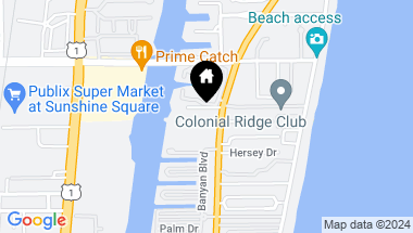 Map of 5550 N Ocean Boulevard 117, Ocean Ridge FL, 33435