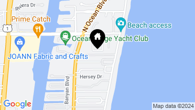 Map of 5505 N Ocean Boulevard 2-102, Ocean Ridge FL, 33435