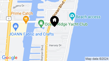 Map of 5540 Osprey Drive, Ocean Ridge FL, 33435