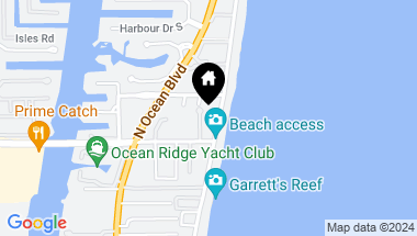 Map of 5 Beachway N, Ocean Ridge FL, 33435