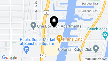 Map of 640 Snug Harbor Drive F1, Boynton Beach FL, 33435