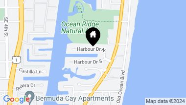 Map of 15 Harbour Drive N, Ocean Ridge FL, 33435