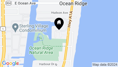 Map of 6130 Ridge Lane, Ocean Ridge FL, 33435
