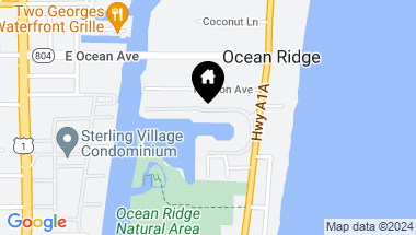 Map of 6110 N Ocean Boulevard 17, Ocean Ridge FL, 33435