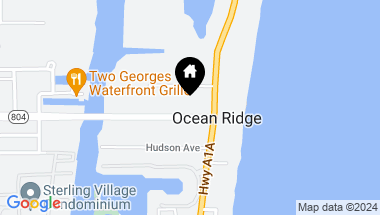 Map of 14 E Ocean Ave, Ocean Ridge FL, 33435